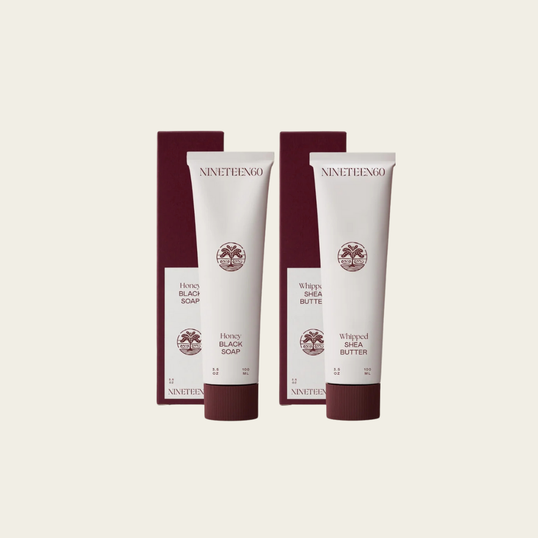 NINETEEN60 Black Soap + Shea Butter Tube Duo
